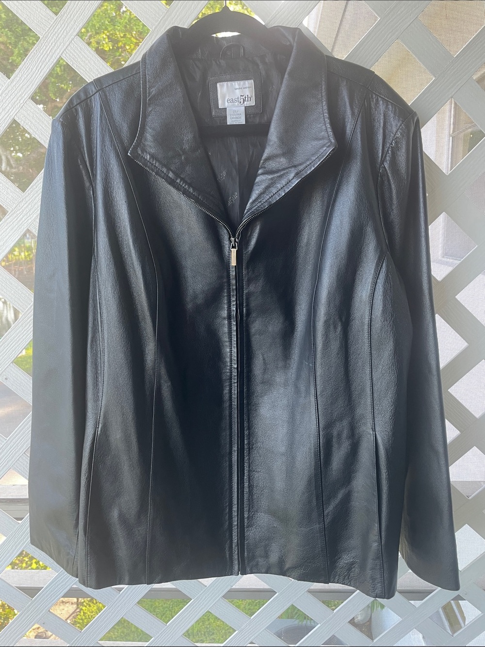 East 5th Vintage EUC Full Zip Leather Jacket - Picture 2 of 14